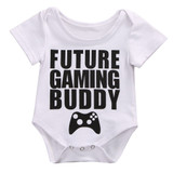 2017 Summer Newborn Baby Boy Romper Short Sleeve Gaming Buddy Cotton Rompers Toddler Kids Jumpsuit Outfits Sunsuit 0-18M