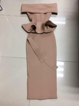 2017 Summer new women dress short sleeve slash neck dress ruffles sexy bodycon celebrity party white black pink dresses vestidos