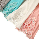 2017 Summer New Women Hollow Leggins Slim Cotton Jeggings Triangle Stretch CasualPants Sexy Colorful Mid-Calf Leggin