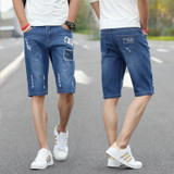 2017 summer new style men's short jeans casual trousers cotton Shorts Thin Denim Jeans Short for Men Jean Shorts