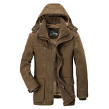 2017 Winter Down Jackets AFS JEEP Brand Jacket Cotton Padded Wool Male Thickening Long Coat Jacket Wholesale D206