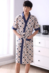 2017 winter cotton bathrobe men bathrobe casual nightgown long men women sleepwear robe homewear pajamas