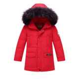 2017 Winter Children's Down Jackets Coats Boys Warm Parkas Fur Collar Big Boy Coat Thick Duck Down Feather Jacket Outerwears