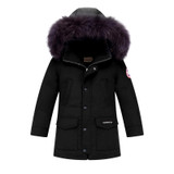2017 Winter Children's Down Jackets Coats Boys Warm Parkas Fur Collar Big Boy Coat Thick Duck Down Feather Jacket Outerwears