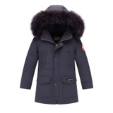 2017 Winter Children's Down Jackets Coats Boys Warm Parkas Fur Collar Big Boy Coat Thick Duck Down Feather Jacket Outerwears