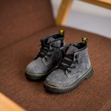 2017 Winter boys boots kids martin boots toddler boys winter boots kids genuine leather boots with fur