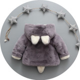 2017 Winter baby girls clothes faux fur fleece baby Girls Outerwear newborn hoodies Baby Girl jacket princess baby Girls Coats