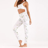 Women Seamless printed Sports Suits Yoga Set