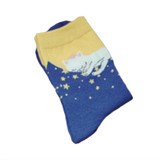 2017 Winter Autumn Women In Tube Sock Japanese Style Cat Cotton Socks 5 Colors Novelty Socks