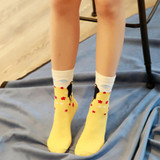 2017 Winter Autumn Women In Tube Sock Japanese Style Cat Cotton Socks 5 Colors Novelty Socks