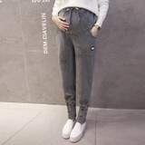 2017 Winter Autumn Velvet Warm Maternity Sports Pants for Pregnant Women Casual Maternity Clothes Pregnancy CLothing Trousers