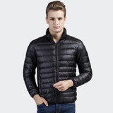 2017 Winter Autumn Duck down jacket mens slim fit long sleeve coats jackets 90% Down Content thin ultra light down jacket