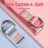 Stretching Strap/Belt 3.2m  And Yoga Blocks Combo Pink