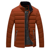 2017 White Duck Down Men's Winter Jacket Lightweight Casual Duck Down Jacket Snow Warm Stand Collar Brand Coat Parkas M610