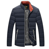 2017 White Duck Down Men's Winter Jacket Lightweight Casual Duck Down Jacket Snow Warm Stand Collar Brand Coat Parkas M610