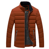 2017 White Duck Down Men's Winter Jacket Lightweight Casual Duck Down Jacket Snow Warm Stand Collar Brand Coat Parkas M610