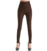 2017 WayToIan spring PU Leather women pants high waist elastic  stretch Slim woman pencil pants skinny trousers 20 colors