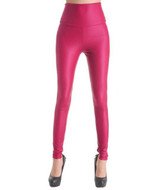 2017 WayToIan spring PU Leather women pants high waist elastic  stretch Slim woman pencil pants skinny trousers 20 colors
