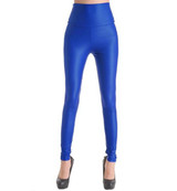 2017 WayToIan spring PU Leather women pants high waist elastic  stretch Slim woman pencil pants skinny trousers 20 colors