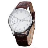 2017 Watch Women Men Retro Design Attractive Dial PU Leather Band Analog Alloy Quartz Wrist Watch relogios feminino saat erkekle