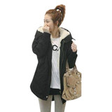 2017 Warm Winter Womens Oversized Parka Casual Outwear Military Hooded Thicken Fleece Coat Women's Winter Long Jackets Coats 5XL