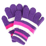 2017 Warm Winter Children Magic Stretchy Mittens Knitted Gloves Girls Boys Kids Stripe Warmer New Autumn Fashion Wrist Soft