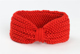 2017 warm knit crochet knot turban headband hair head bands wrap accessories for children girls kids hair ornaments headdress