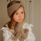2017 warm knit crochet knot turban headband hair head bands wrap accessories for children girls kids hair ornaments headdress