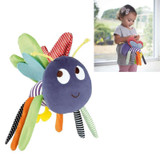 2016 New Arriving Hot 18cm Bee Activity Chimes Toy Bed Cathe Hanging Dolls Infant Toys Plush Toy Baby Gift