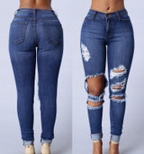 2016 New Arrive Autumn Sexy Women Denim Skinny Pants High Waist Stretch Jeans Slim Pencil Trousers