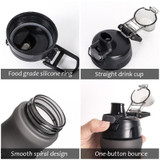 Sport Water Bottle Leakproof  BPA Free black