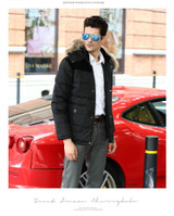 2016 new arrival obese jacket warm down coat men's winter Fur collar outerwear plus size XL- 4XL5XL6XL7XL8XL9XL10XL11XL12XL13XL