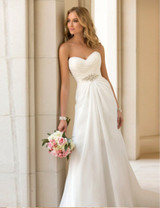2016 New Arrival In Stock Wedding Dresses Chiffon vestidos de novia Beach Bridal Gowns White/ Ivory / Red Boho Wedding dress