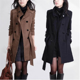 2016 New arrival fashion women's wool coat double-breasted wool mixed female warm woolen outerwear large size Women clothing