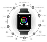 2016 New Arrival A1 Smart Watch Clock Sync Notifier Support SIM TF Card Connectivity Apple iphone Android Phone Smartwatch