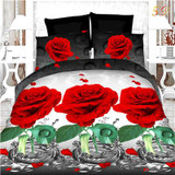 2016 New Arrival 3d Bedding Sets Leopard Printed Queen Size 4Pcs Bedclothes Pillowcases Bed Sheet Duvet Cover Set.