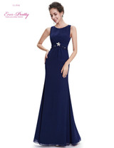 Ever Pretty Evening Dresses HE08691NB Women's Elegant Navy Blue Long Floor length Evening Party Dresses vestidos