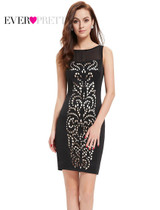 Ever Pretty 2017 Clearance Style Black Cocktail Dress Charming Short Slim Summer Vestido Women Cocktail Dresses XXKB07250EHA