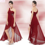Evening Dresses Ever-Pretty EP08100 Sexy One Shoulder Chiffon Fashion Hi-low  2016 Fashion Vestidos Evening Dresses