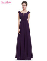 Evening Dresses 2017 Ever Pretty HE08628 Navy Blue Sleeveless Lace Women Long Formal Party New Arrival Chiffon Evening Dresses
