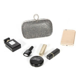 Evening Clutch Bags Diamond-Studded Evening Bag With Chain Shoulder Bag Women's Handbags Silver/Gold/Black Wallets Evening Bag