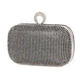 Evening Clutch Bags Diamond-Studded Evening Bag With Chain Shoulder Bag Women's Handbags Silver/Gold/Black Wallets Evening Bag