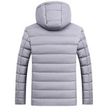ENWAYEL Autumn Winter Hooded Casual Wadde Parka Men Jacket Coat Outerwear Fashion Hood Padded Quilted Warm Male Jackets DQ6679