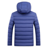 ENWAYEL Autumn Winter Hooded Casual Wadde Parka Men Jacket Coat Outerwear Fashion Hood Padded Quilted Warm Male Jackets DQ6679