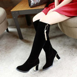 ENMAYLA New Warm Winter Boots Women Shoes Fashion Sexy High-heeled Boots Platform Black Red Big Size 34-43 Women Long Boots