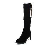 ENMAYLA New Warm Winter Boots Women Shoes Fashion Sexy High-heeled Boots Platform Black Red Big Size 34-43 Women Long Boots