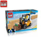 Enlighten Building Blocks City Forklift Truck Building Blocks Boys&amp;Girls Blocks City Construction Model Bricks Toys For Chlidren