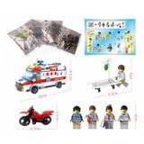ENLIGHTEN 328pcs Ambulance Car ABS Building Blocks DIY Assembling Bricks Brand Toy For Children Birthday Gifts