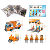 ENLIGHTEN 337pcs City Express Station Cars ABS Building Blocks Brand Toy DIY Assembling Bricks Kids Favorite Gifts