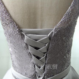 Gray Lace Plus Size Cocktail Dress Knee-length Elegant Satin Cocktail Dress robe de cocktail Party Dresses cocktail mekko